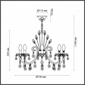 Подвесная люстра Odeon Light Versia 4977/8 в Муравленко - muravlenko.mebel24.online | фото 6