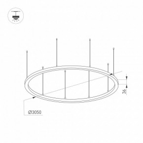 Подвесной светильник Arlight ARC 034078(1) в Муравленко - muravlenko.mebel24.online | фото 2