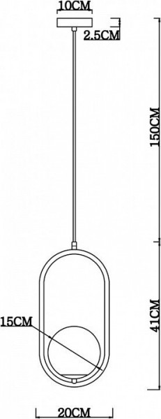 Подвесной светильник Arte Lamp Matisse A7745SP-1AB в Муравленко - muravlenko.mebel24.online | фото 4