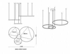 Подвесной светильник Kink Light Тор 08223,33P(3000K) в Муравленко - muravlenko.mebel24.online | фото 3