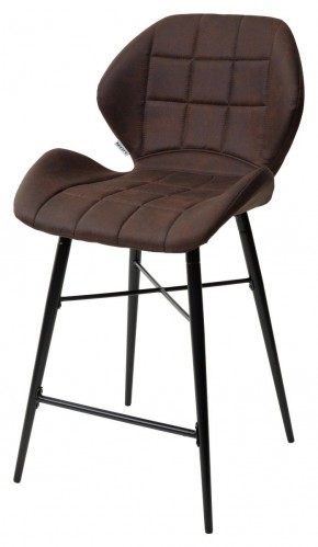 Полубарный стул MARCEL COWBOY-#800 темно-коричневый (H=65cm), ткань микрофибра М-City в Муравленко - muravlenko.mebel24.online | фото