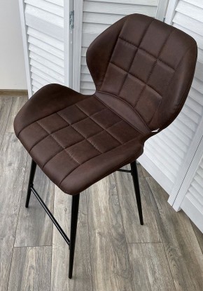 Полубарный стул MARCEL COWBOY-#800 темно-коричневый (H=65cm), ткань микрофибра М-City в Муравленко - muravlenko.mebel24.online | фото 3