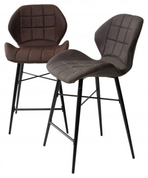 Полубарный стул MARCEL COWBOY-#800 темно-коричневый (H=65cm), ткань микрофибра М-City в Муравленко - muravlenko.mebel24.online | фото 5