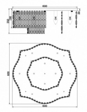 Потолочная люстра Maytoni Dune DIA005CL-10CH в Муравленко - muravlenko.mebel24.online | фото 2