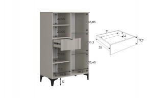 РИЧ Комод 2 в Муравленко - muravlenko.mebel24.online | фото 3
