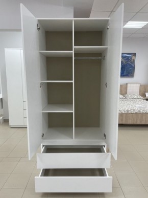 Шкаф 2-ств. с 2 ящиками "Бьянко" в Муравленко - muravlenko.mebel24.online | фото 2