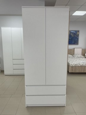 Шкаф 2-ств. с 2 ящиками "Бьянко" в Муравленко - muravlenko.mebel24.online | фото 3