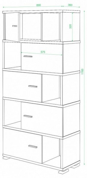 Шкаф комбинированный Домино СБ-30/5 в Муравленко - muravlenko.mebel24.online | фото 3