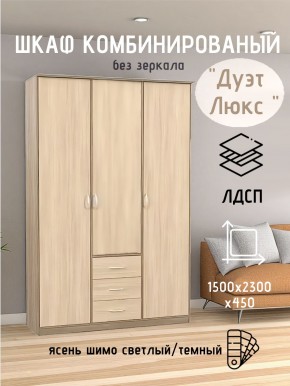 Шкаф комбинированный Дуэт Люкс без зеркала в Муравленко - muravlenko.mebel24.online | фото 3