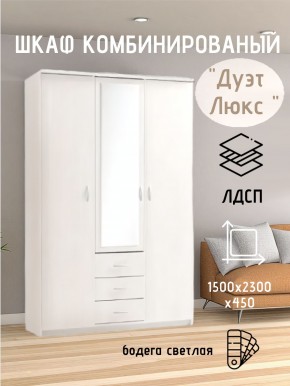 Шкаф комбинированный Дуэт Люкс с зеркалом в Муравленко - muravlenko.mebel24.online | фото 7