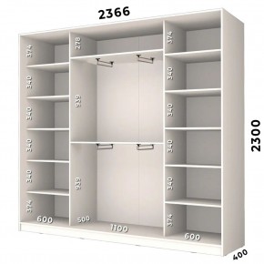 Шкаф-купе ХИТ 23-4-24/2-5555 (420) в Муравленко - muravlenko.mebel24.online | фото 2
