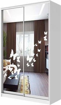 Шкаф-купе ХИТ 24-12-66 БАБОЧКИ в Муравленко - muravlenko.mebel24.online | фото