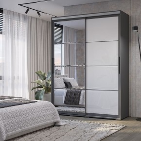 Шкаф-купе Крафт-6 1.6 м ШКК-06 (графит) в Муравленко - muravlenko.mebel24.online | фото
