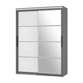Шкаф-купе Крафт-6 1.6 м ШКК-06 (графит) в Муравленко - muravlenko.mebel24.online | фото 3