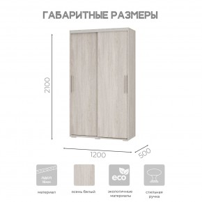 Шкаф-купе ШКК-11 (ясень белый) в Муравленко - muravlenko.mebel24.online | фото 7