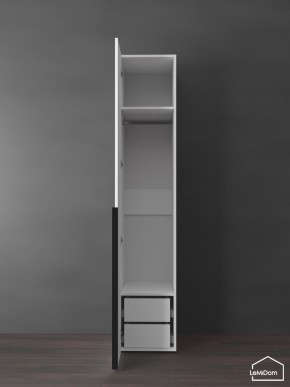 Шкаф Linnea MHR-1-3 2050х400х510 (Белый-М 11.1.2) в Муравленко - muravlenko.mebel24.online | фото 6