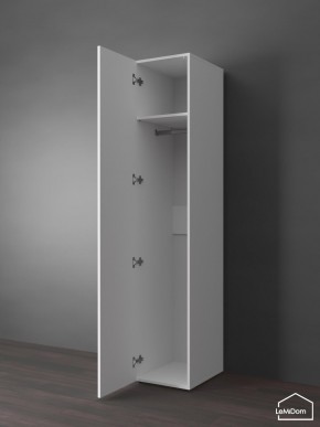 Шкаф Linnea MHR-1PO 2050х400х510 (Белый-М 11.1.1) в Муравленко - muravlenko.mebel24.online | фото 4