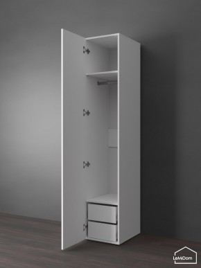 Шкаф Linnea MHR-1PO-3 2050х400х510 (Белый-М 11.1.2) в Муравленко - muravlenko.mebel24.online | фото 4