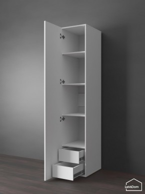Шкаф Linnea MHR-1PO-4 2050х400х510 (Белый-М 11.1.2) в Муравленко - muravlenko.mebel24.online | фото 4