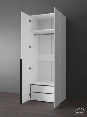 Шкаф Linnea MHR-2-3 2050х800х510 (Белый-М 11.1.2) в Муравленко - muravlenko.mebel24.online | фото 6