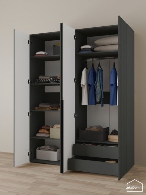 Шкаф Linnea MHR-4-2 2050х1600х510 (Графит-М 11.1.25) в Муравленко - muravlenko.mebel24.online | фото 5