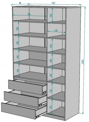 Шкаф Мальта H211 в Муравленко - muravlenko.mebel24.online | фото 2