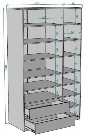 Шкаф Мальта H219 в Муравленко - muravlenko.mebel24.online | фото 2