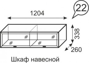 Шкаф навесной Венеция 22 бодега в Муравленко - muravlenko.mebel24.online | фото 1