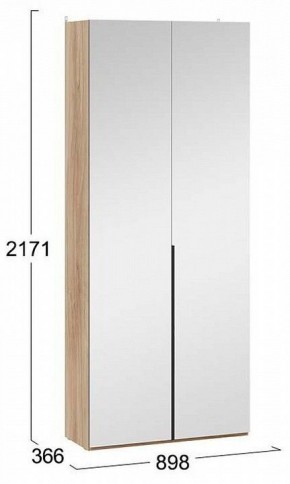 Шкаф платяной Порто СМ-393.07.224 в Муравленко - muravlenko.mebel24.online | фото 4