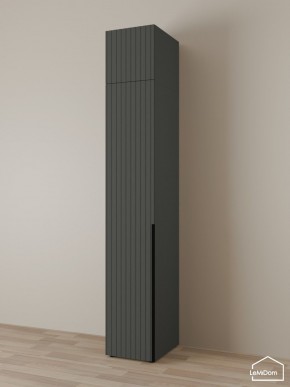 Шкаф с антресолью Linnea MHR-1A-1 2450х400х510 (Графит-М 11.1.25) в Муравленко - muravlenko.mebel24.online | фото 1