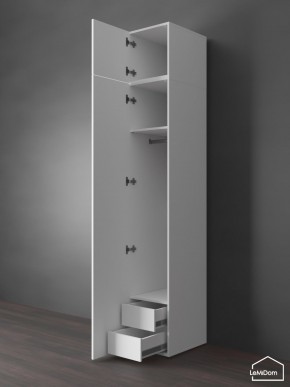 Шкаф с антресолью Linnea MHR-1POA-3 2450х400х510 (Белый-М 11.1.2) в Муравленко - muravlenko.mebel24.online | фото 6