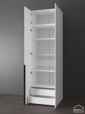 Шкаф с антресолью Linnea MHR-2A-4 2450х800х510 (Белый-М 11.1.2) в Муравленко - muravlenko.mebel24.online | фото 5