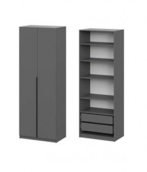 Шкаф ШК-5 + 4 полки + ящики (800) Графит в Муравленко - muravlenko.mebel24.online | фото