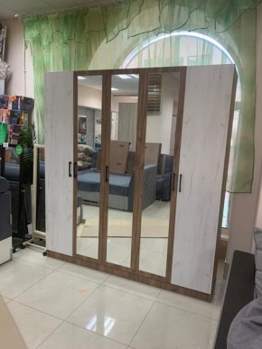 Шкаф Вегас 2000 Дуб крафт табачный/Дуб крафт белый в Муравленко - muravlenko.mebel24.online | фото 3