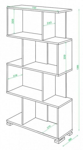 Стеллаж Домино нельсон СЛ-5-4 в Муравленко - muravlenko.mebel24.online | фото 2