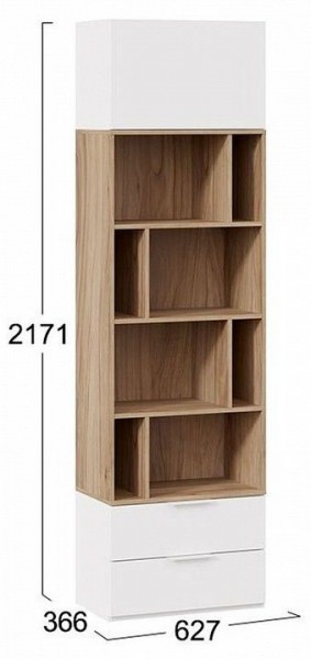Стеллаж комбинированный Порто Исп. 2 ТД-393.07.20 в Муравленко - muravlenko.mebel24.online | фото 5