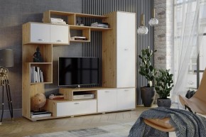 Стенка Диско (СТЛ.150.01) Дуб дикий/Белый в Муравленко - muravlenko.mebel24.online | фото 3
