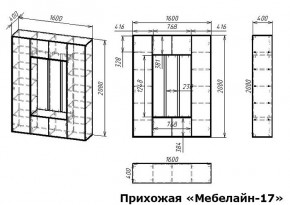 Стенка для прихожей Мебелайн-17 в Муравленко - muravlenko.mebel24.online | фото 3
