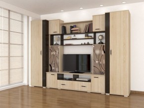 Стенка Оскар-18-1 дуб сонома-венге в Муравленко - muravlenko.mebel24.online | фото