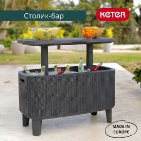Стол Беви Бар (Bevy Bar Large Cool Bar), графит в Муравленко - muravlenko.mebel24.online | фото 1