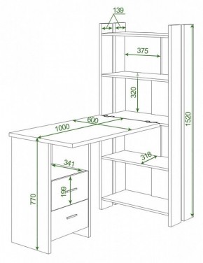 Стол компьютерный Домино Lite СТЛ-ОВ+С100Р в Муравленко - muravlenko.mebel24.online | фото 2