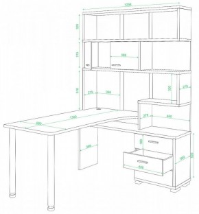 Стол компьютерный Домино нельсон СР-420/130 в Муравленко - muravlenko.mebel24.online | фото 2