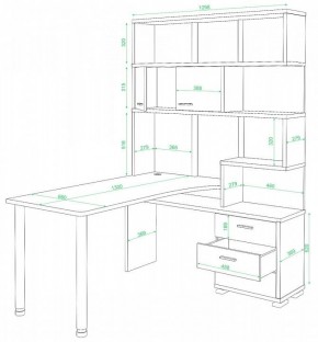 Стол компьютерный Домино нельсон СР-420/130 в Муравленко - muravlenko.mebel24.online | фото 2