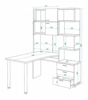 Стол компьютерный Домино нельсон СР-500М140 в Муравленко - muravlenko.mebel24.online | фото 3
