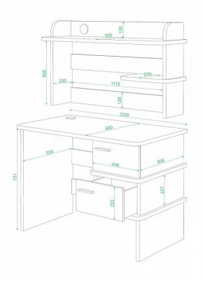 Стол компьютерный Домино СД-15 в Муравленко - muravlenko.mebel24.online | фото 2