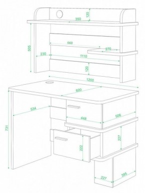 Стол компьютерный Домино СД-15 в Муравленко - muravlenko.mebel24.online | фото 2