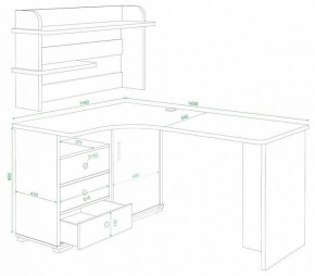 Стол компьютерный Домино СР-145 в Муравленко - muravlenko.mebel24.online | фото 2