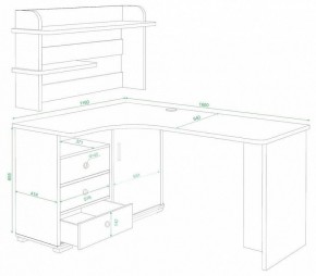 Стол компьютерный Домино СР-165 в Муравленко - muravlenko.mebel24.online | фото 2