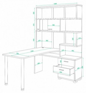 Стол компьютерный Домино СР-420/130 в Муравленко - muravlenko.mebel24.online | фото 2