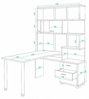 Стол компьютерный Домино СР-420/130 в Муравленко - muravlenko.mebel24.online | фото 2